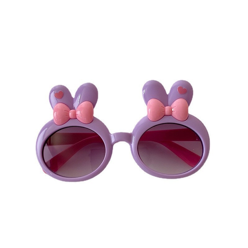 Dječje sunčane naočale – cartoon dizajn, okrugli okvir, puni okvir, UV380, AC leće, PC okvir
