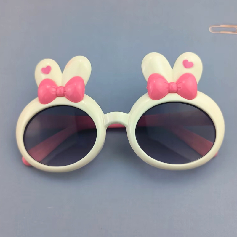 Dječje sunčane naočale – cartoon dizajn, okrugli okvir, puni okvir, UV380, AC leće, PC okvir