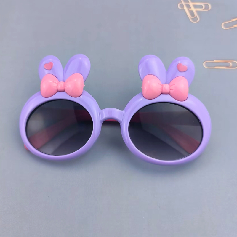 Dječje sunčane naočale – cartoon dizajn, okrugli okvir, puni okvir, UV380, AC leće, PC okvir