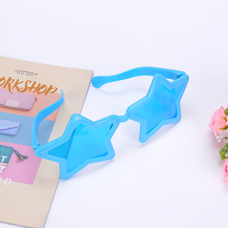 Ochelari cu stea cu cinci colțuri - Material PP, Turnare prin injecție, Tip recuzită: ochelari, Categoria produsului: accesorii machiaj și haine