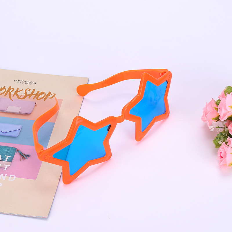 Ochelari cu stea cu cinci colțuri - Material PP, Turnare prin injecție, Tip recuzită: ochelari, Categoria produsului: accesorii machiaj și haine