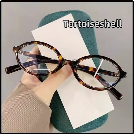 Ochelari de lectură cu protecție împotriva luminii albastre, ramă rotundă, lentile și ramă din PC, construcție cu ramă completă, suport pentru vedere la aproape, adulți, stil elegant