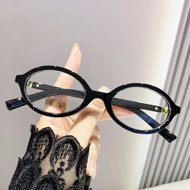 Ochelari de lectură cu protecție împotriva luminii albastre, ramă rotundă, lentile și ramă din PC, construcție cu ramă completă, suport pentru vedere la aproape, adulți, stil elegant