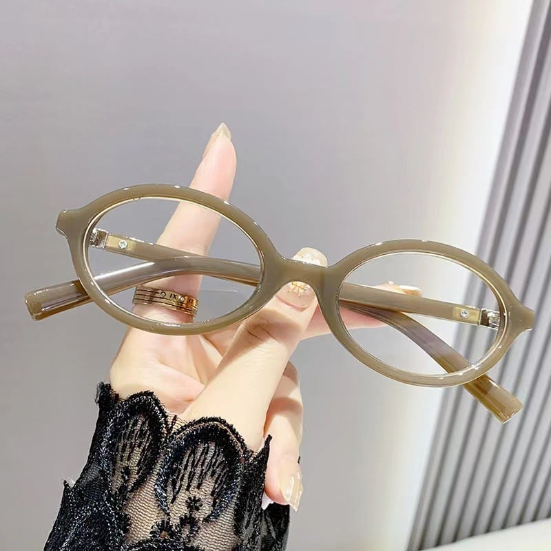 Ochelari de lectură cu protecție împotriva luminii albastre, ramă rotundă, lentile și ramă din PC, construcție cu ramă completă, suport pentru vedere la aproape, adulți, stil elegant