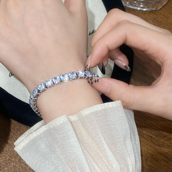 Bakrena narukvica s dijamantima, geometrijski jednoslojni dizajn, Ins stil, palladijev premaz, za žene