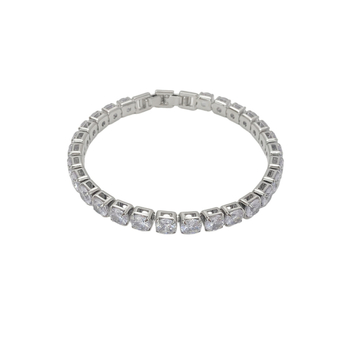 Bakrena narukvica s dijamantima, geometrijski jednoslojni dizajn, Ins stil, palladijev premaz, za žene