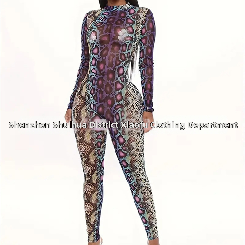 Garās piedurknes 3D drukāts kombinezons, ielu hipster stilam, piena zīda poliestera audums, stingras bikses