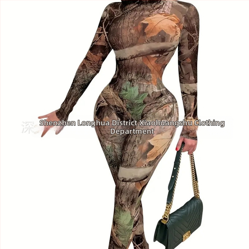 Garās piedurknes 3D drukāts kombinezons, ielu hipster stilam, piena zīda poliestera audums, stingras bikses