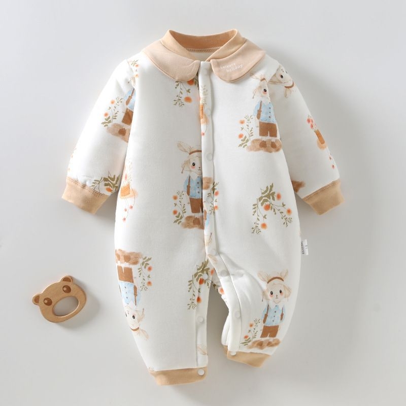 Zīdaiņu kombinezons, bieza kordurojas auduma ar lapsu kažokādas pamatni, garās piedurknes