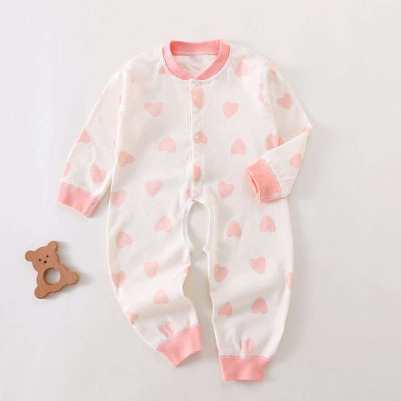 Bērnu viengabala kokvilnas kombinezon, garas piedurknes, priekšā atvērts, universāls, visu gadu