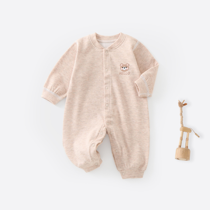 Zīdaiņu kombinezonas ar flīsa oderi un biezu audumu, garas piedurknes, bez kapuces, priekšējā aizdare, zīdaiņiem 0-12 mēneši