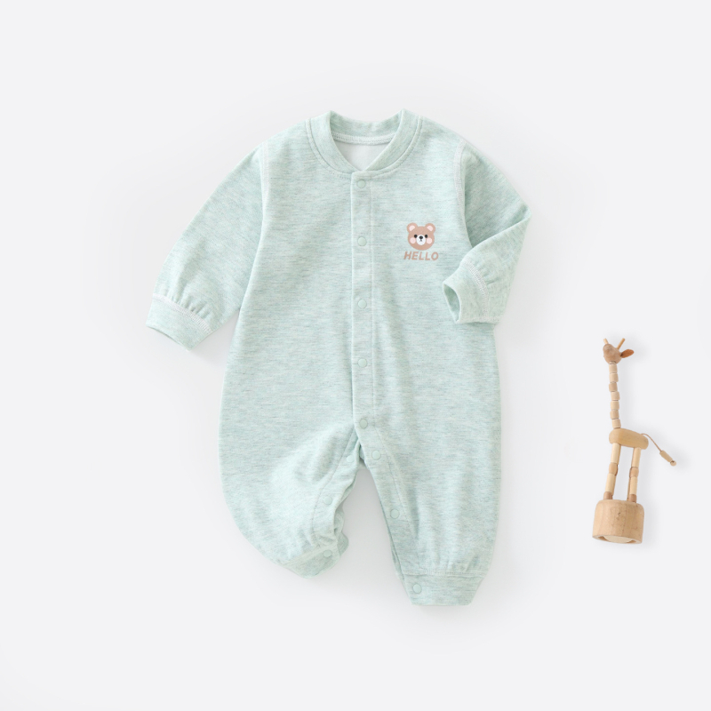 Zīdaiņu kombinezonas ar flīsa oderi un biezu audumu, garas piedurknes, bez kapuces, priekšējā aizdare, zīdaiņiem 0-12 mēneši