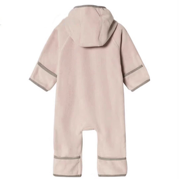 Bērnu flīsa kombinezons ar kapuci, rāvējslēdzējs, garas piedurknes, universāls, vecums 1–3 gadi, 100% poliestera flīss
