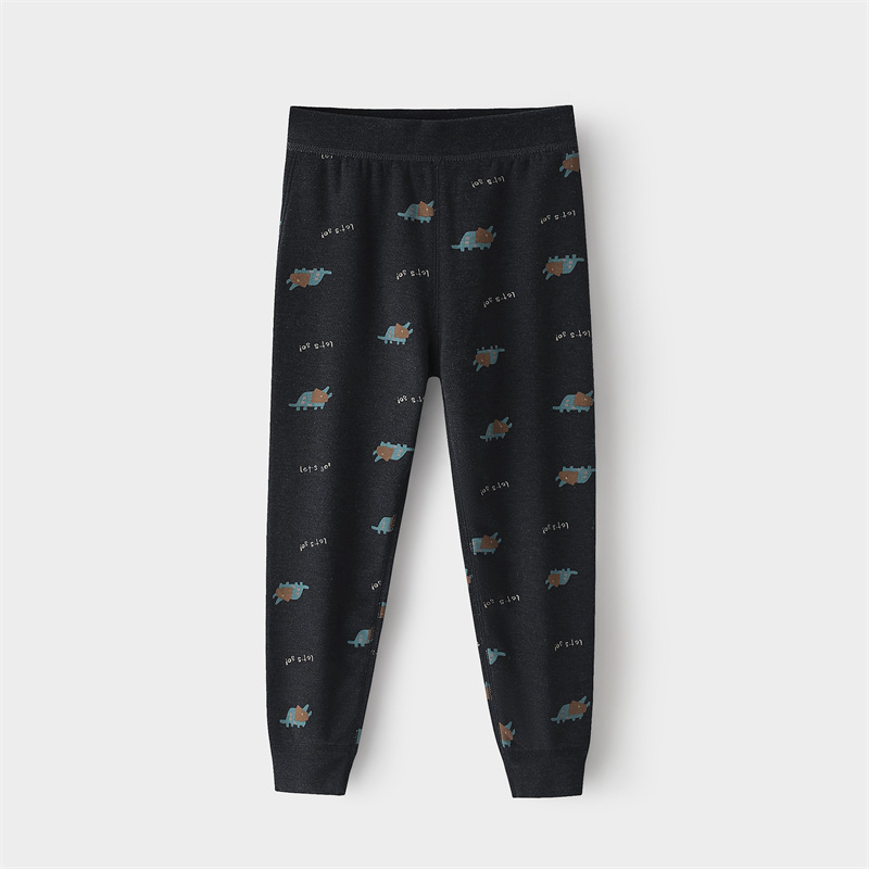 Bērnu divslāņu siltas adītiem bikses, augsta josta, rudens–ziemas sezona, 8+ gadi, akrila šķiedras adījums