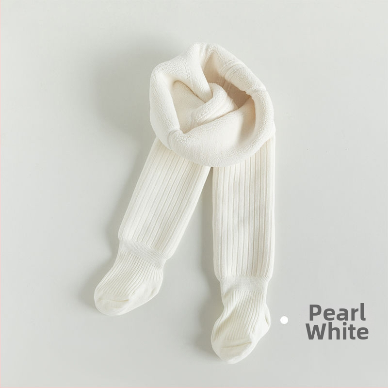 Bērnu kokvilnas legingi ar fleece iekšpusi rudens–ziemas sezonai, ar atvērtu starpsienu zonā starp kājām, 3–8 gadi