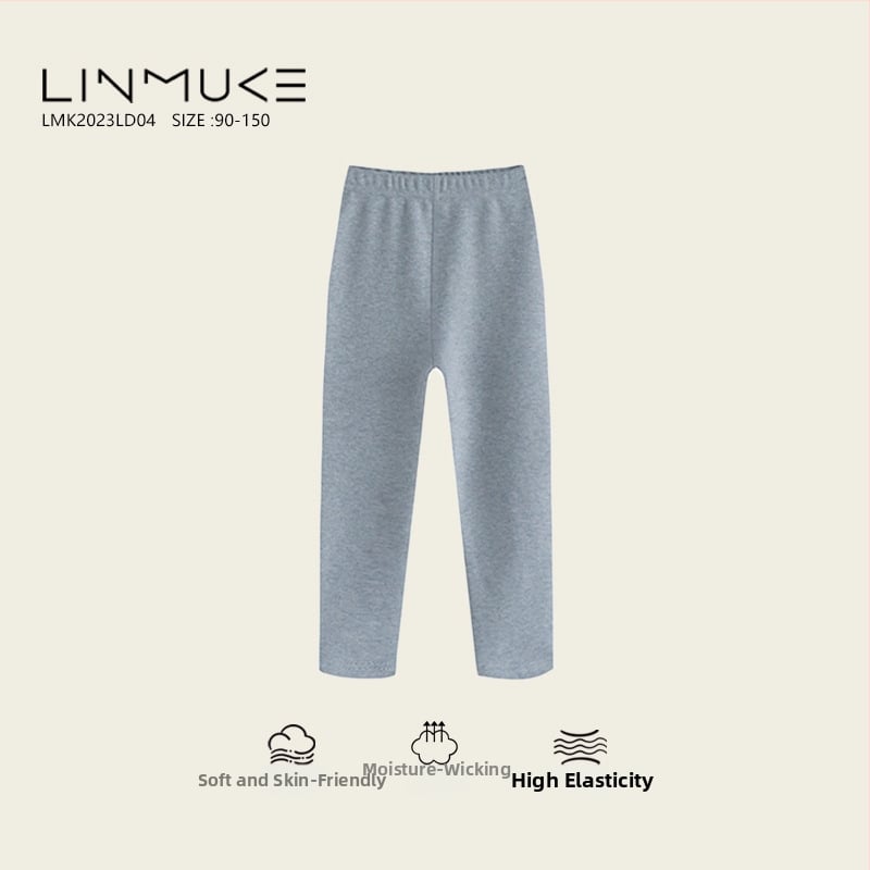 Bērnu bieza kokvilnas legingas ar iekšējo flīsi, 95% kokvilna, vidējā josta, pavasara un rudens sezonai, vecums 3–8 gadi