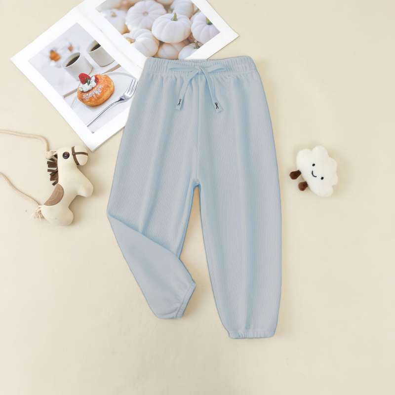 Bērnu corduroy bikses no kokvilnas, pavasaris-rudens, vidējā josta, gumijas aizdare