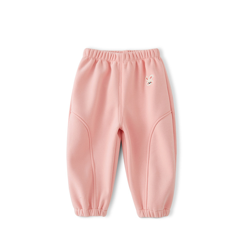 Bērnu velūra bikses, kokvilnas-poliestera maisījums (50% poliesteris), vidējā augstuma elastīgā josta, 1–3 gadi, ziemas sezonā