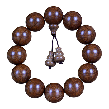 Narukvica od šest vrsta drveta, kružne perle, polirane, unisex, 20 mm perli