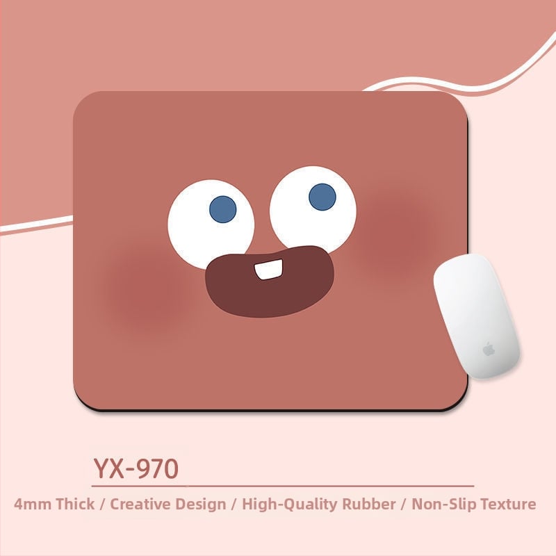 Подложка за мишка с киткова опора – антихлъзгаща настолна подложка, естествен каучук, дизайн с карикатура и трансфер на топлина, за офис и гейминг, OEM/персонализиране