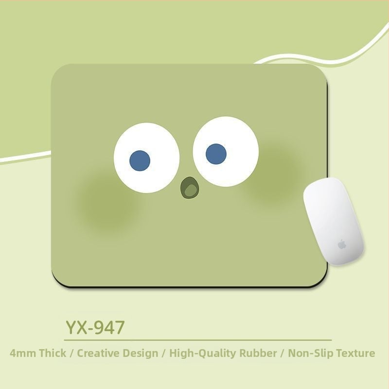 Подложка за мишка с киткова опора – антихлъзгаща настолна подложка, естествен каучук, дизайн с карикатура и трансфер на топлина, за офис и гейминг, OEM/персонализиране
