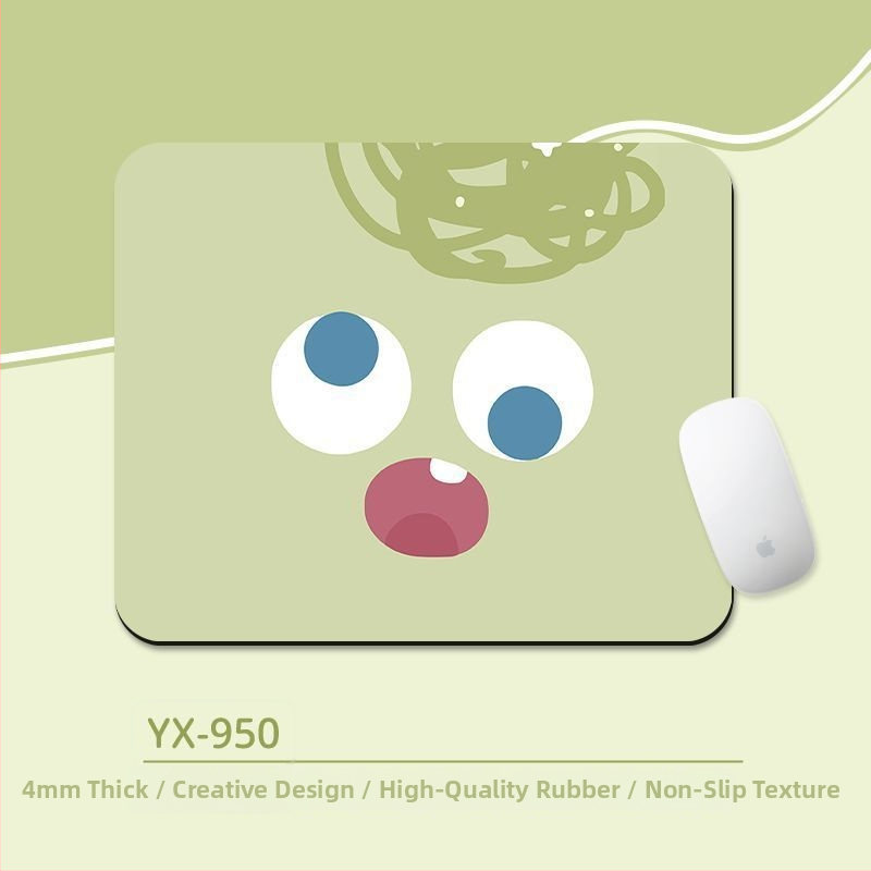Подложка за мишка с киткова опора – антихлъзгаща настолна подложка, естествен каучук, дизайн с карикатура и трансфер на топлина, за офис и гейминг, OEM/персонализиране