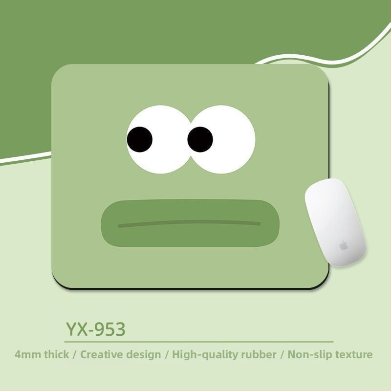 Подложка за мишка с киткова опора – антихлъзгаща настолна подложка, естествен каучук, дизайн с карикатура и трансфер на топлина, за офис и гейминг, OEM/персонализиране