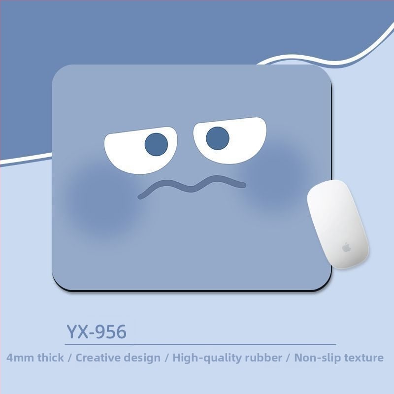 Подложка за мишка с киткова опора – антихлъзгаща настолна подложка, естествен каучук, дизайн с карикатура и трансфер на топлина, за офис и гейминг, OEM/персонализиране