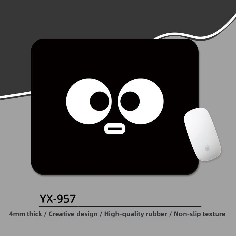 Подложка за мишка с киткова опора – антихлъзгаща настолна подложка, естествен каучук, дизайн с карикатура и трансфер на топлина, за офис и гейминг, OEM/персонализиране