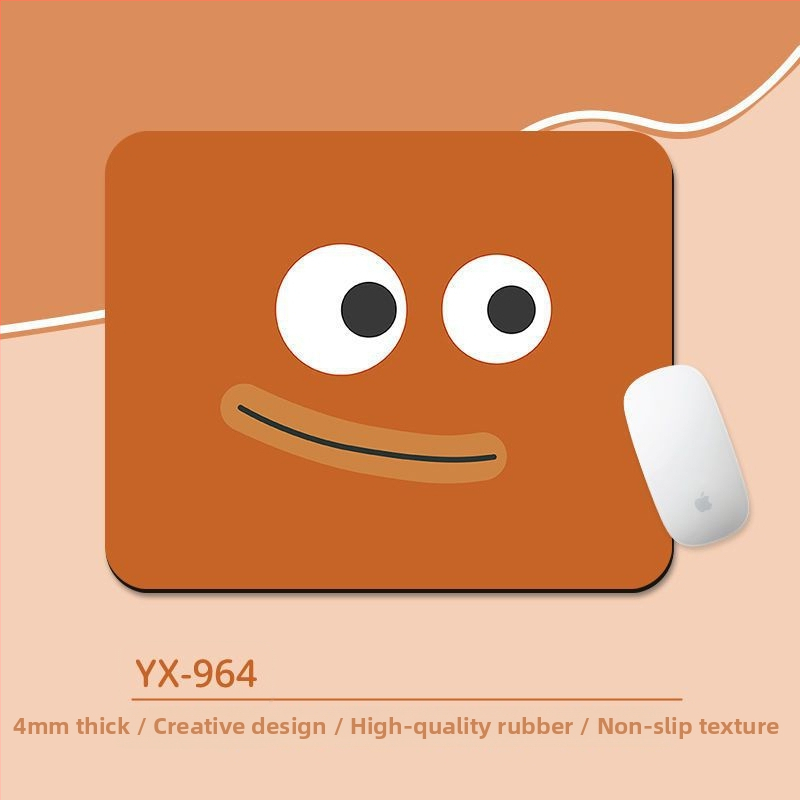 Подложка за мишка с киткова опора – антихлъзгаща настолна подложка, естествен каучук, дизайн с карикатура и трансфер на топлина, за офис и гейминг, OEM/персонализиране