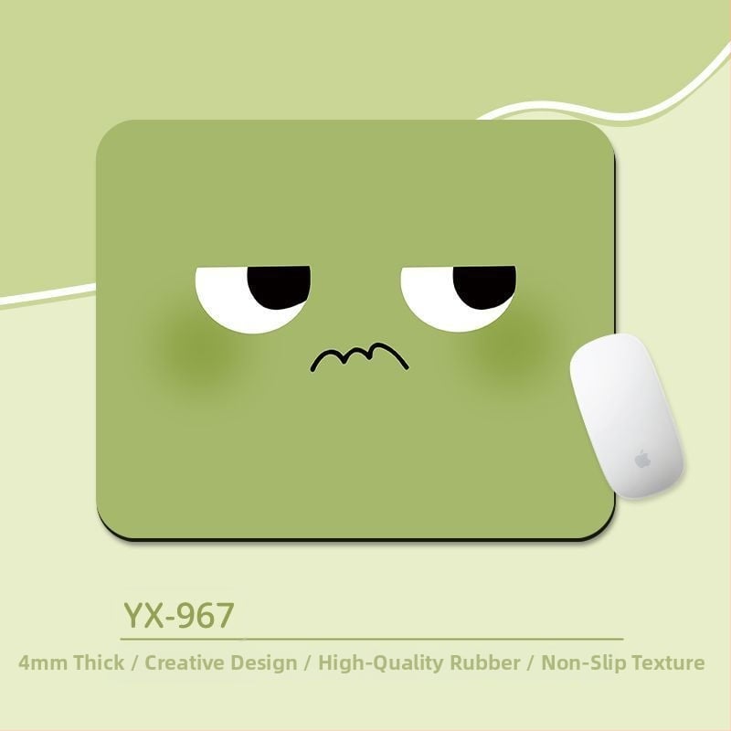 Подложка за мишка с киткова опора – антихлъзгаща настолна подложка, естествен каучук, дизайн с карикатура и трансфер на топлина, за офис и гейминг, OEM/персонализиране