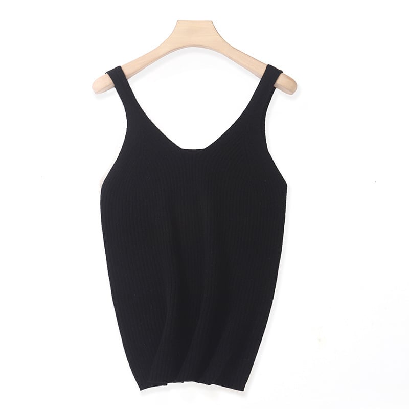 Ženski vuneni bezrukavni vest s V-dekolteom, Slim fit, duljina 50–65 cm, udio vune 50–70%