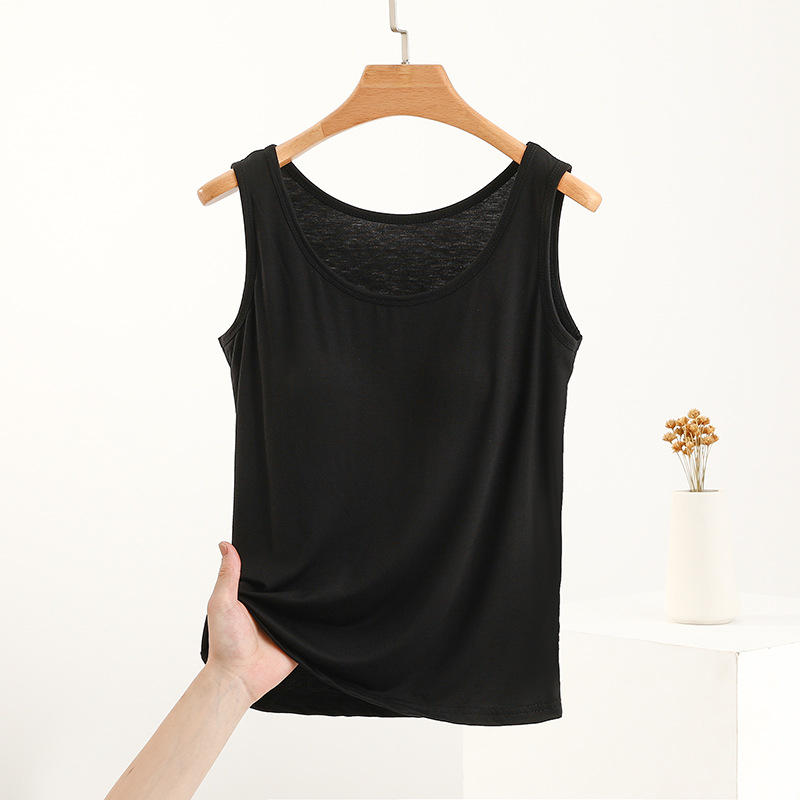 Modalni top s ugrađenom jastučićem za dojke – uski sling stil, naramenice nisu skinjive, 90-95% modal vlakna, Spandex <30%