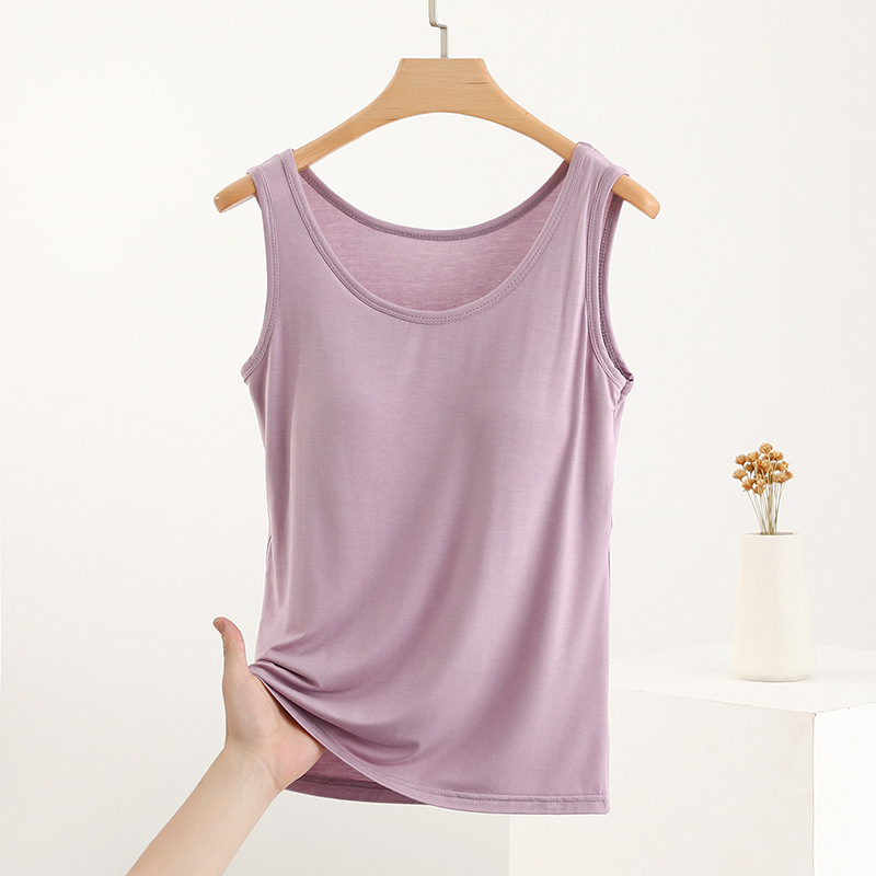 Modalni top s ugrađenom jastučićem za dojke – uski sling stil, naramenice nisu skinjive, 90-95% modal vlakna, Spandex <30%