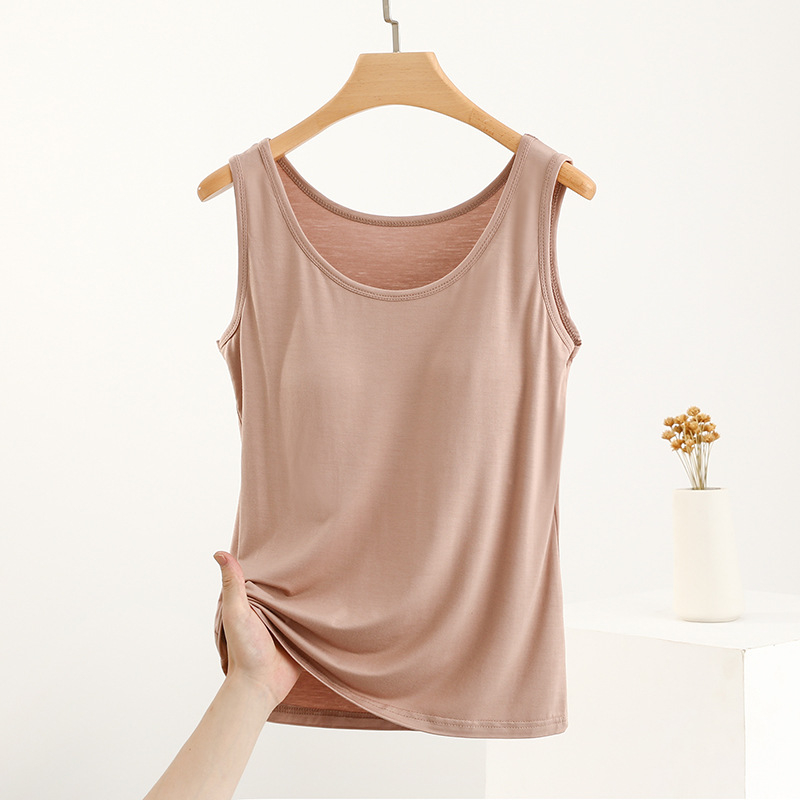 Modalni top s ugrađenom jastučićem za dojke – uski sling stil, naramenice nisu skinjive, 90-95% modal vlakna, Spandex <30%