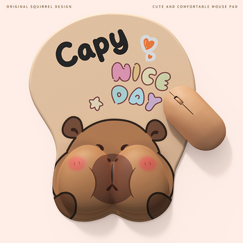 3D pelės kilimėlis su riešo apsauga - Cortical medžiaga, OEM apdorojimas