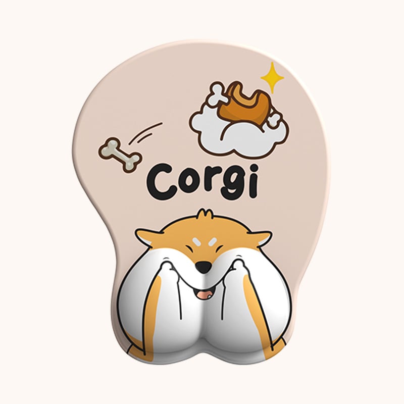 3D pelės kilimėlis su riešo apsauga - Cortical medžiaga, OEM apdorojimas