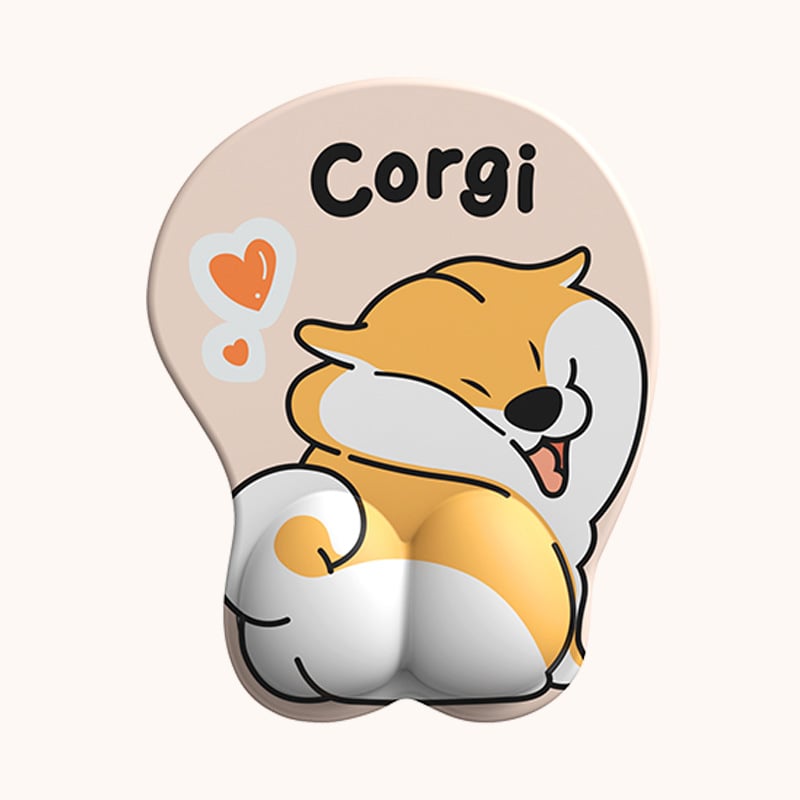 3D pelės kilimėlis su riešo apsauga - Cortical medžiaga, OEM apdorojimas