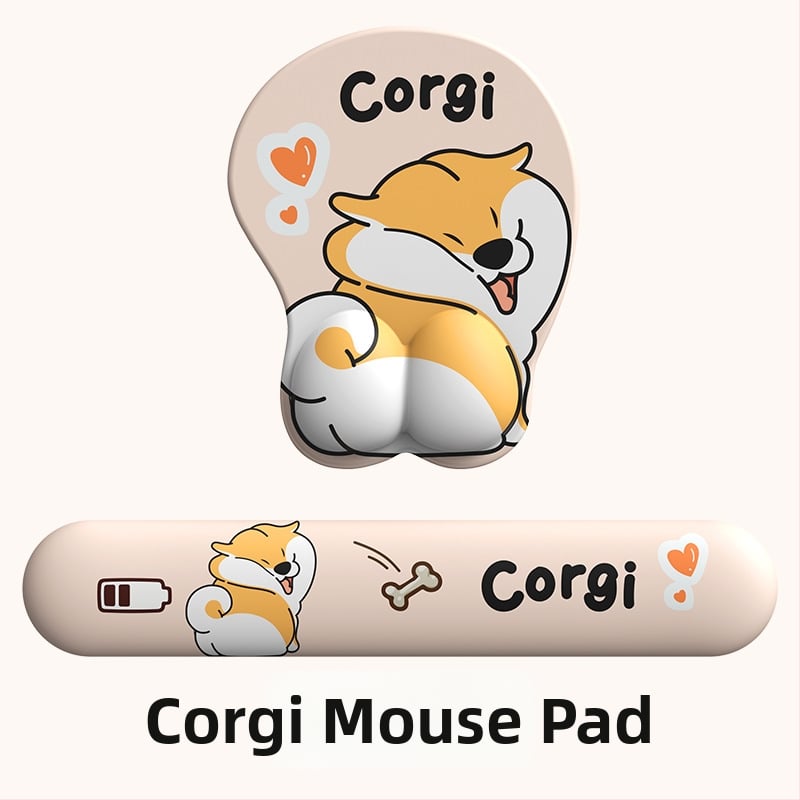 3D pelės kilimėlis su riešo apsauga - Cortical medžiaga, OEM apdorojimas