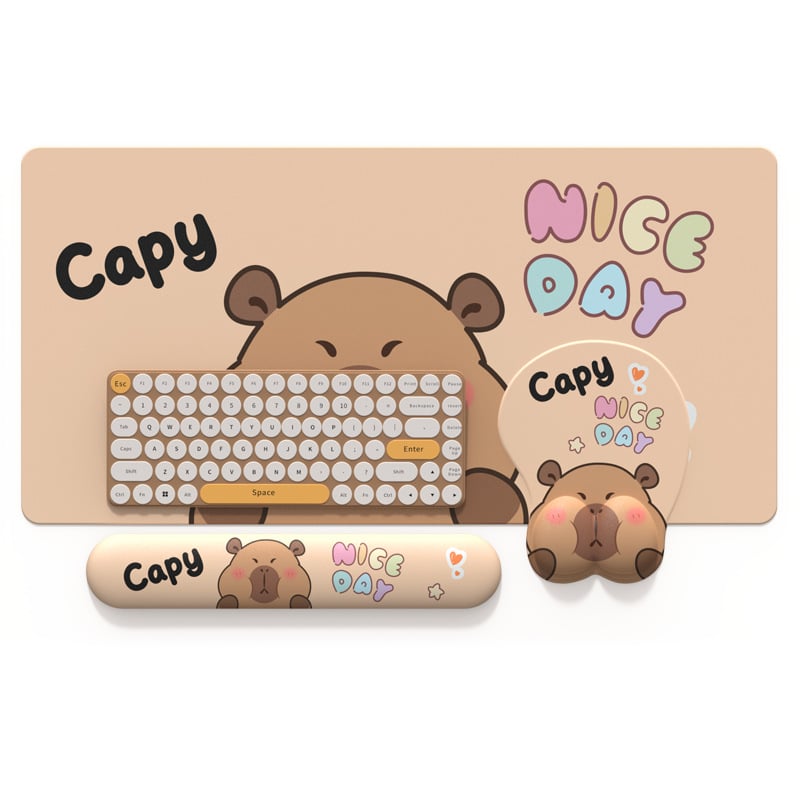 3D pelės kilimėlis su riešo apsauga - Cortical medžiaga, OEM apdorojimas