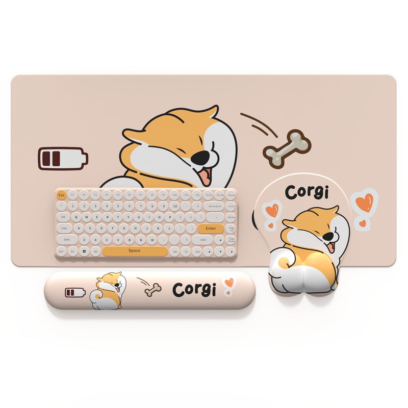 3D pelės kilimėlis su riešo apsauga - Cortical medžiaga, OEM apdorojimas