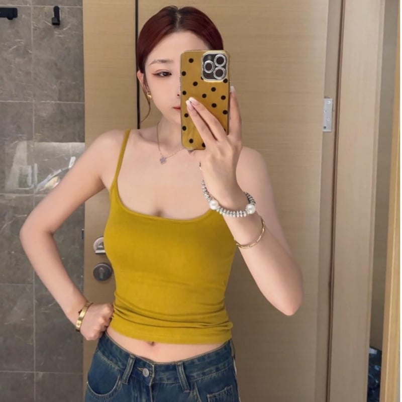 Top ar plāniem lencēm, 2 cm krūšu pildījums, A līnijas siluets, ultra īss garums, kokvilnas audums.