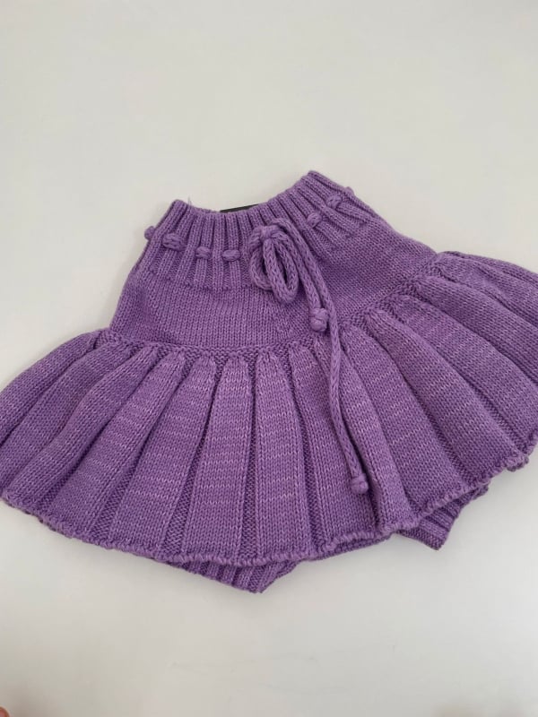 Bērnu adīti culotte bikses, no kokvilnas diega, maiga apstrāde, vienkrāsains modelis, piemērots jaundzimušajiem 0–1 g, 2025. gada pavasara izlase