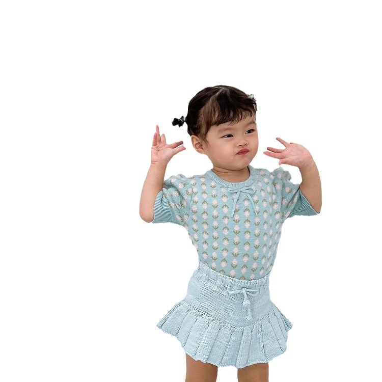 Bērnu adīti culotte bikses, no kokvilnas diega, maiga apstrāde, vienkrāsains modelis, piemērots jaundzimušajiem 0–1 g, 2025. gada pavasara izlase