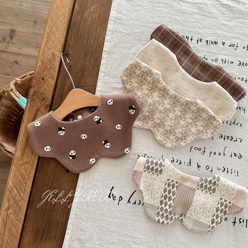 Bib dublu față pentru bebeluși din bumbac (>95%), absorbant, unisex, pentru 0–2 ani