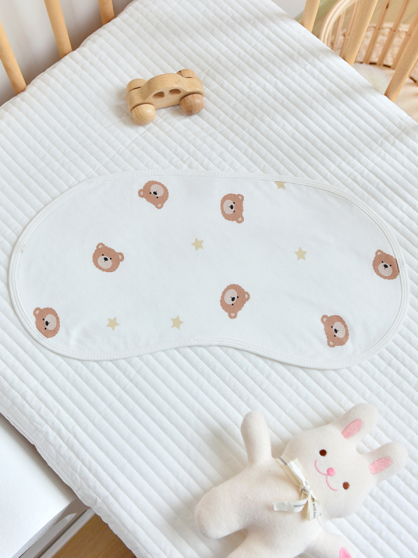 Zīdaiņa sūkšanas dvielis ar karikatūras rakstu, 100% kokvilna, absorbe ūdeni, 0–1 gadu vecumā