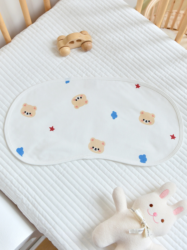 Zīdaiņa sūkšanas dvielis ar karikatūras rakstu, 100% kokvilna, absorbe ūdeni, 0–1 gadu vecumā