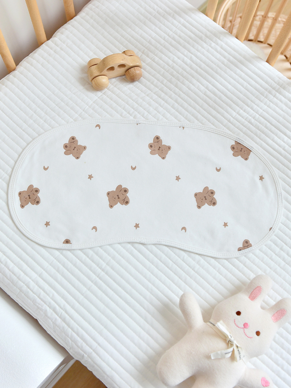 Zīdaiņa sūkšanas dvielis ar karikatūras rakstu, 100% kokvilna, absorbe ūdeni, 0–1 gadu vecumā