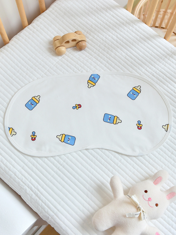 Zīdaiņa sūkšanas dvielis ar karikatūras rakstu, 100% kokvilna, absorbe ūdeni, 0–1 gadu vecumā