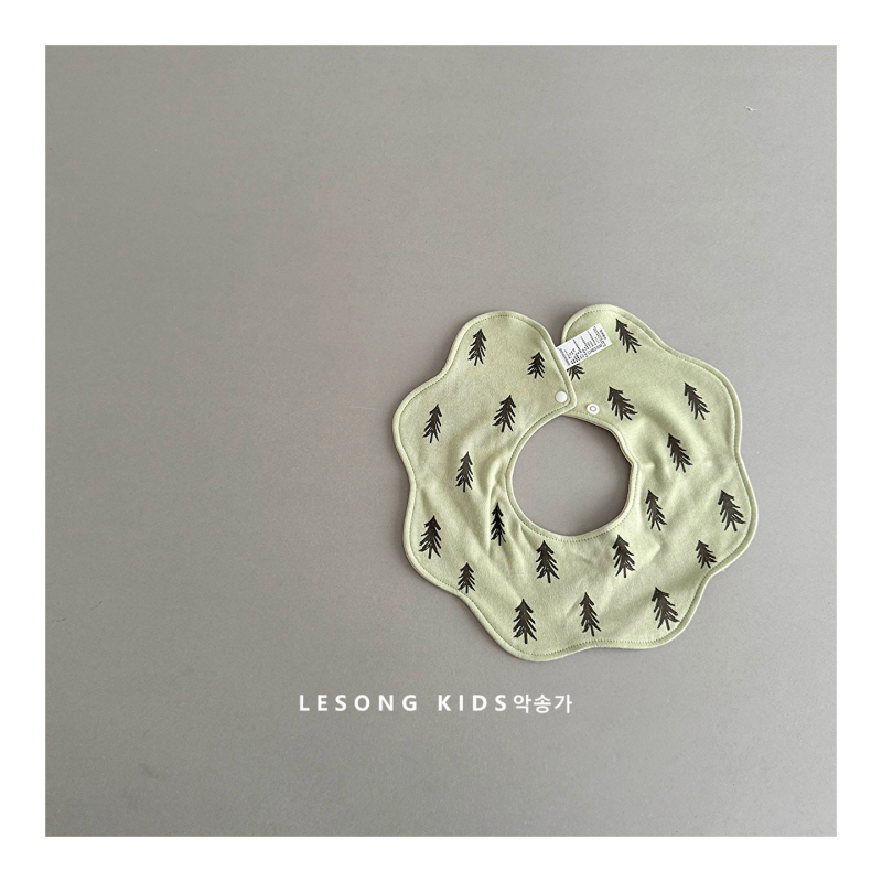 Bērnu bībs no kokvilnas ar ūdensnecaurlaidīgu audumu, piemērots zīdaiņiem 0-1 gadiem, raksts: dzīvnieki/ziedi/drukas